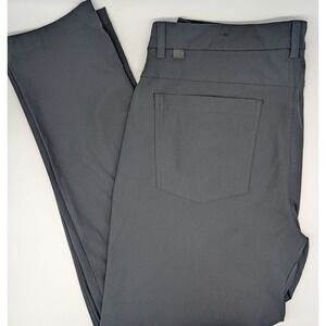 VRST Men's 35/30 Slim‎ Pants (34x28) Stretch Gray 5 Pocket Athletic Chino Pant